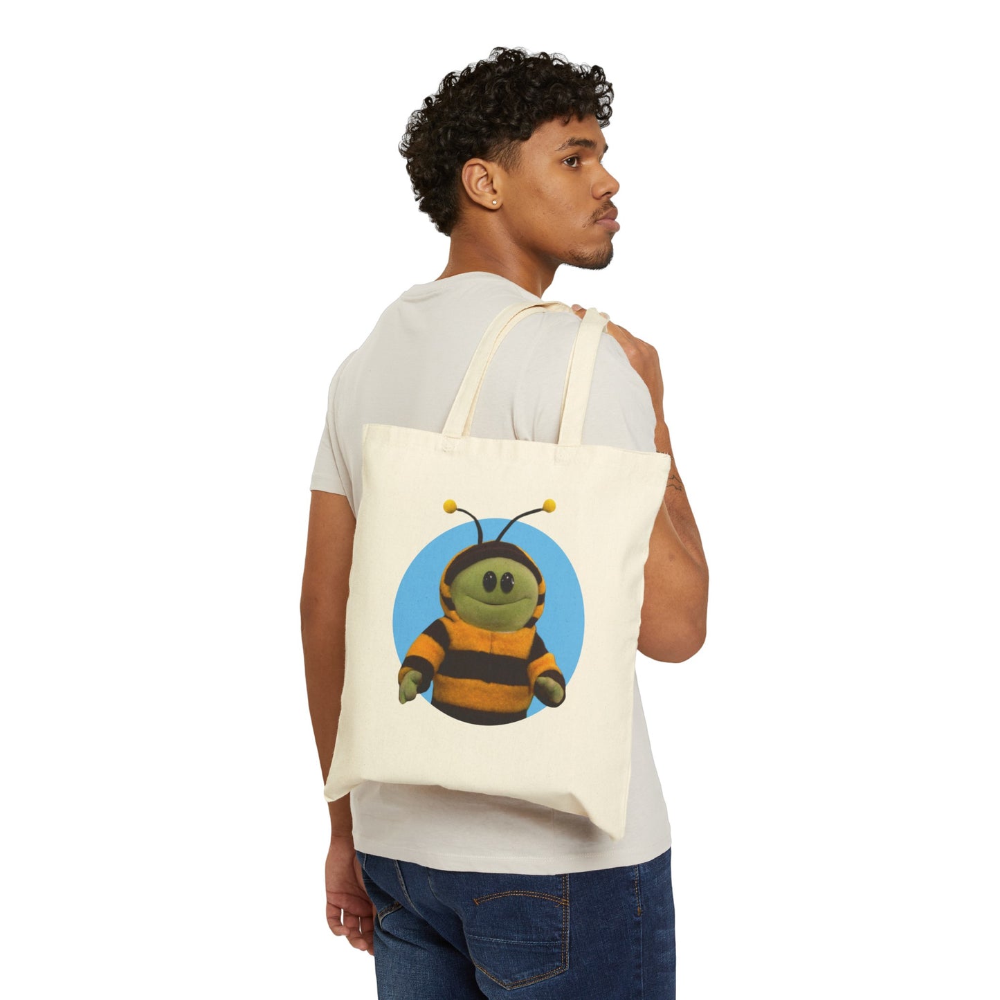 Mona Bee Canvas Tote Bag