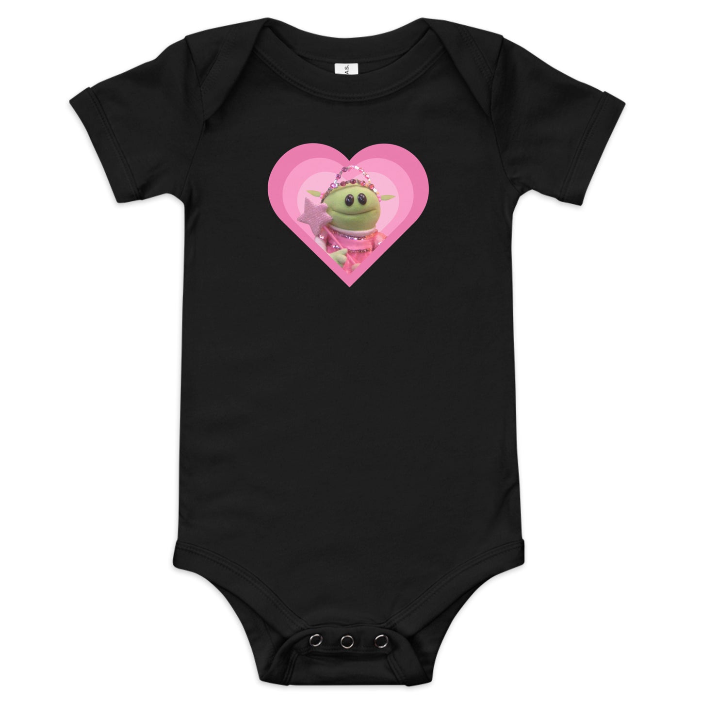 Princess Mona with Heart Baby Onesie